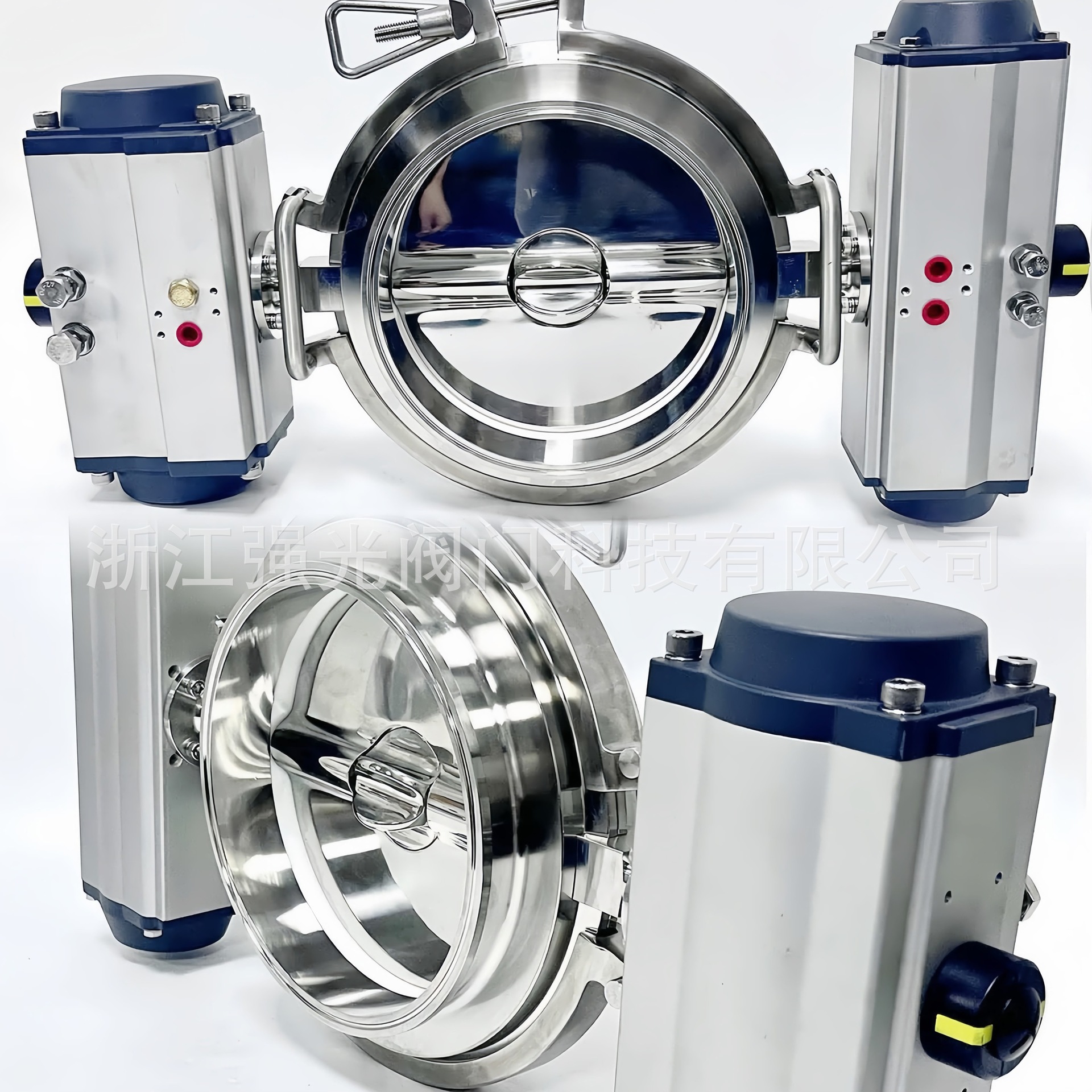316L快装卡盘法兰卫生级食品级不锈钢粉体气动双转子计量式组合阀