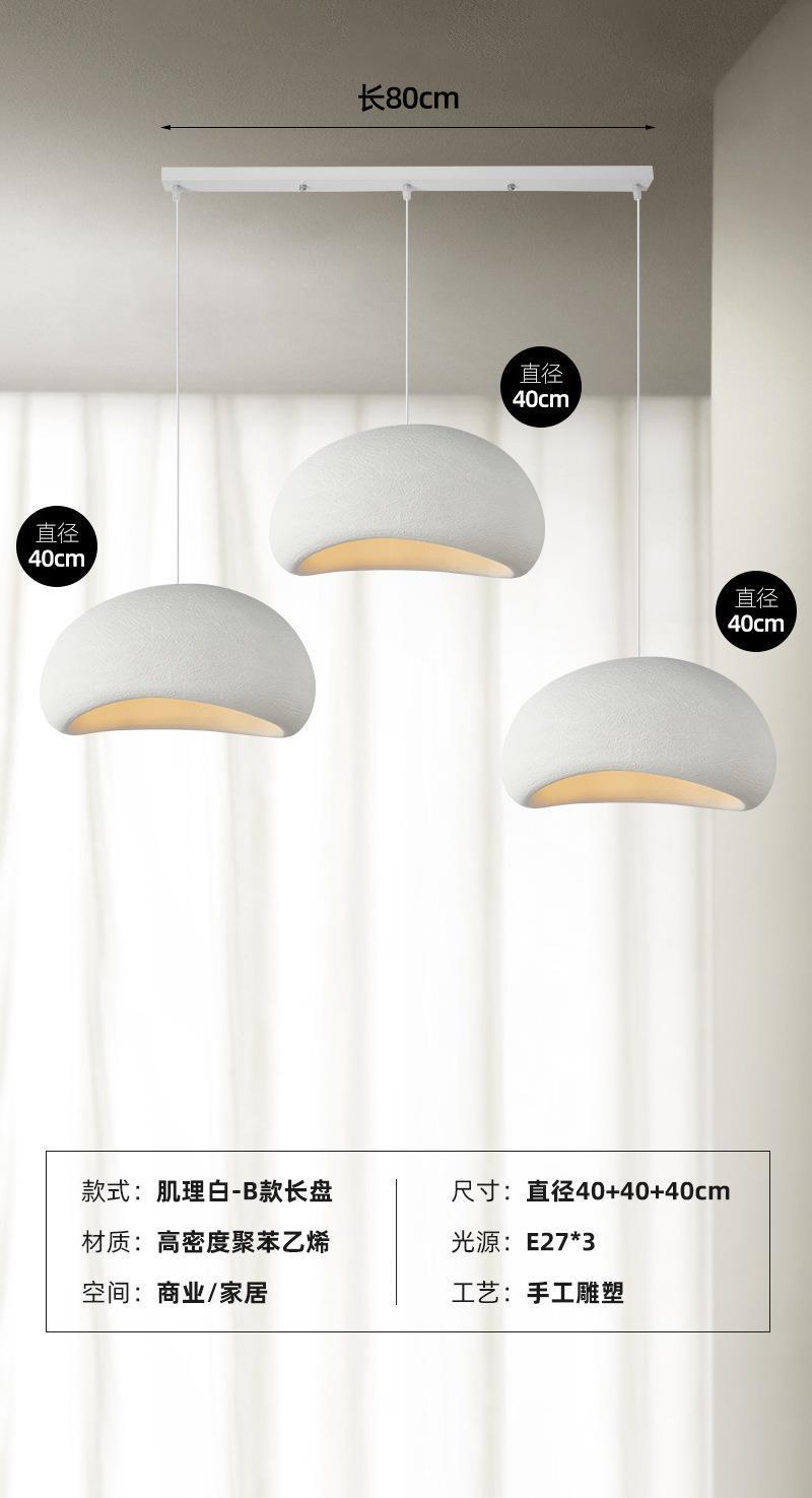 Bar, tienda de ropa personalizada, diseño silencioso, lámpara de viento, lámpara de vivienda, iluminación, lámpara de viento, crema, lámpara de candelabro de tres cabezas, restaurante