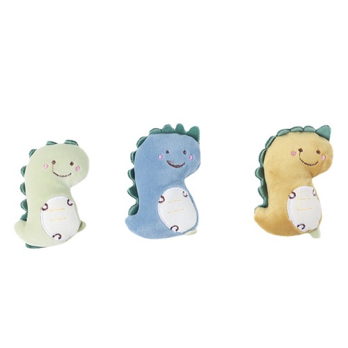 Korean Feng Shui Crystal Fleece Small Dinosaur Brooch Cute DIY Bag Pendant Plush Animal Accessories Wholesale 