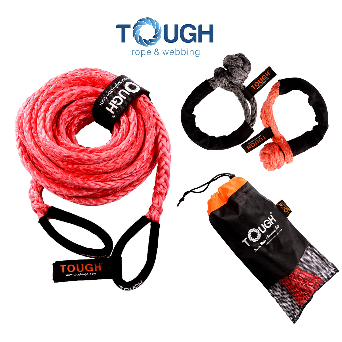 5/9/12/15噸 拖車繩  牽引繩 延長繩 救援繩 拖車帶 絞盤繩 越野