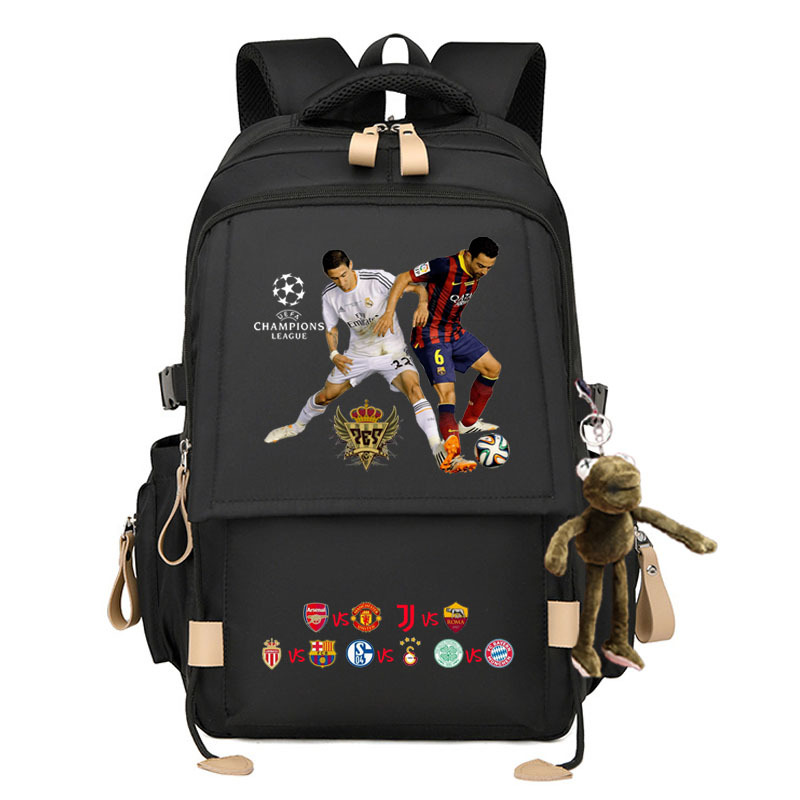 2024 Liga de Campeones Copa del Mundo de fútbol Mochila Real Madrid KakaCroba Messi Chelsea Manchester United estudiantes
