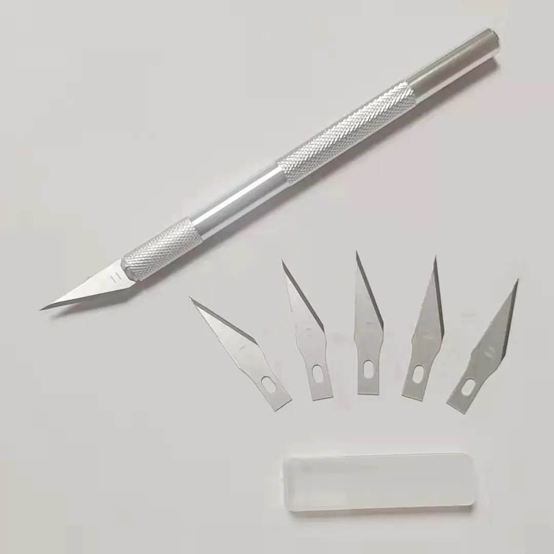 铝杆刀opp袋+1个刀片铝杆美工刀手机贴膜刻刀模型制作工具雕刻刀
