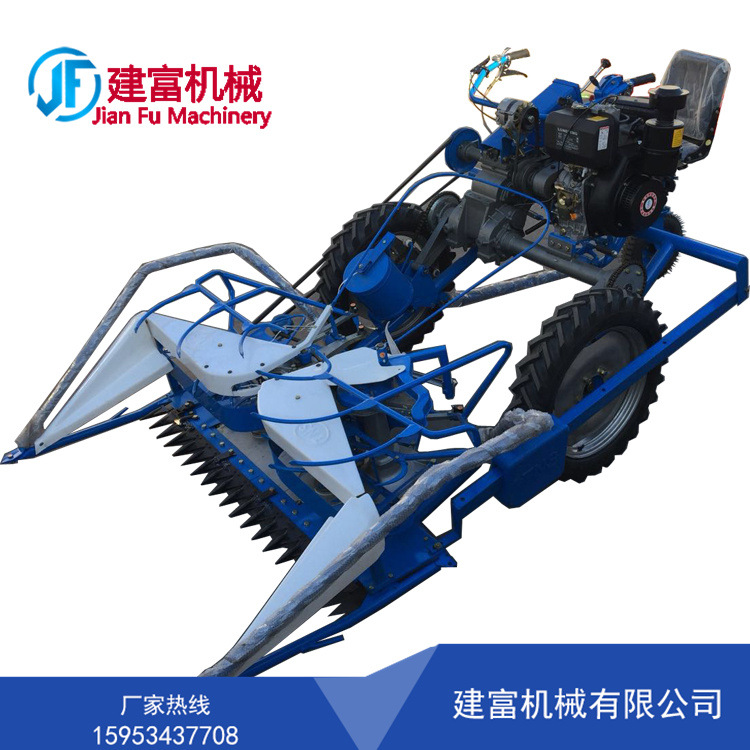 四轮芦苇割捆机牧草收割打捆一体机 牧草割捆机 芦苇割捆机