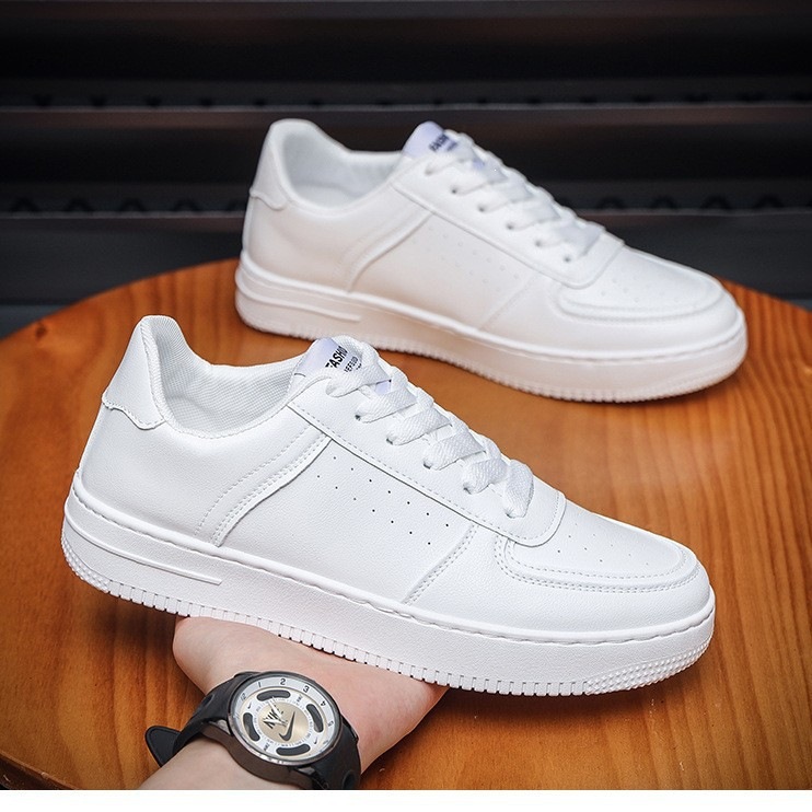Primavera parejas de hombres y mujeres zapatos blancos estudiantes varones de moda coreana de estilo general zapatos de skate casuales de moda