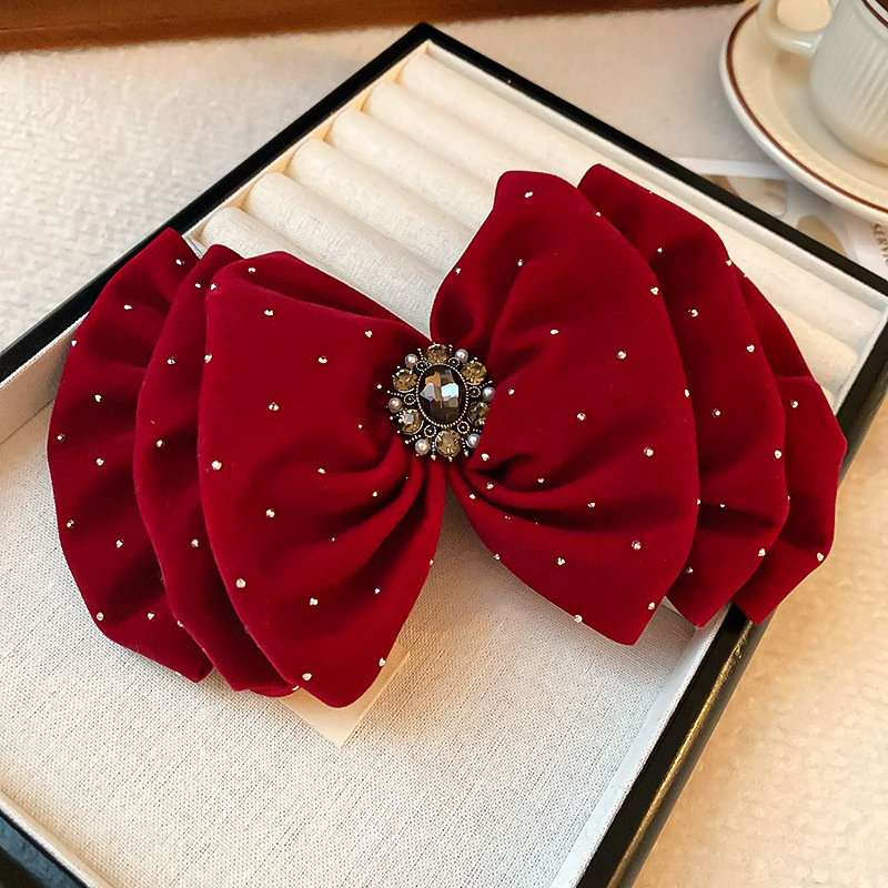 90g Weight Hair Clip Hair Accessories Type 1 Piece Quantity Daily, Date, Shopping Occasion Bow Knot Pattern Women's Gender Sweet Style Women's Sweet Bow Knot Cloth Hair Clip 5
