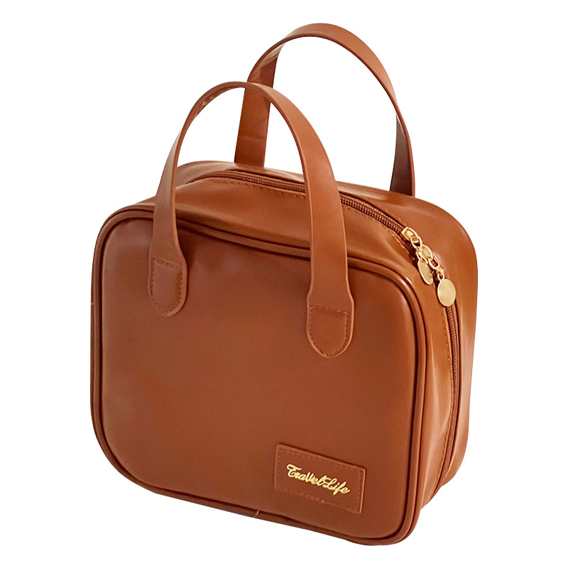 Bolsa de cosméticos de las mujeres nuevo portátil cuadrado portátil de gran capacidad bolsa de almacenamiento de cuidado de la piel cepillo cosmético bolsa de lavado de viaje