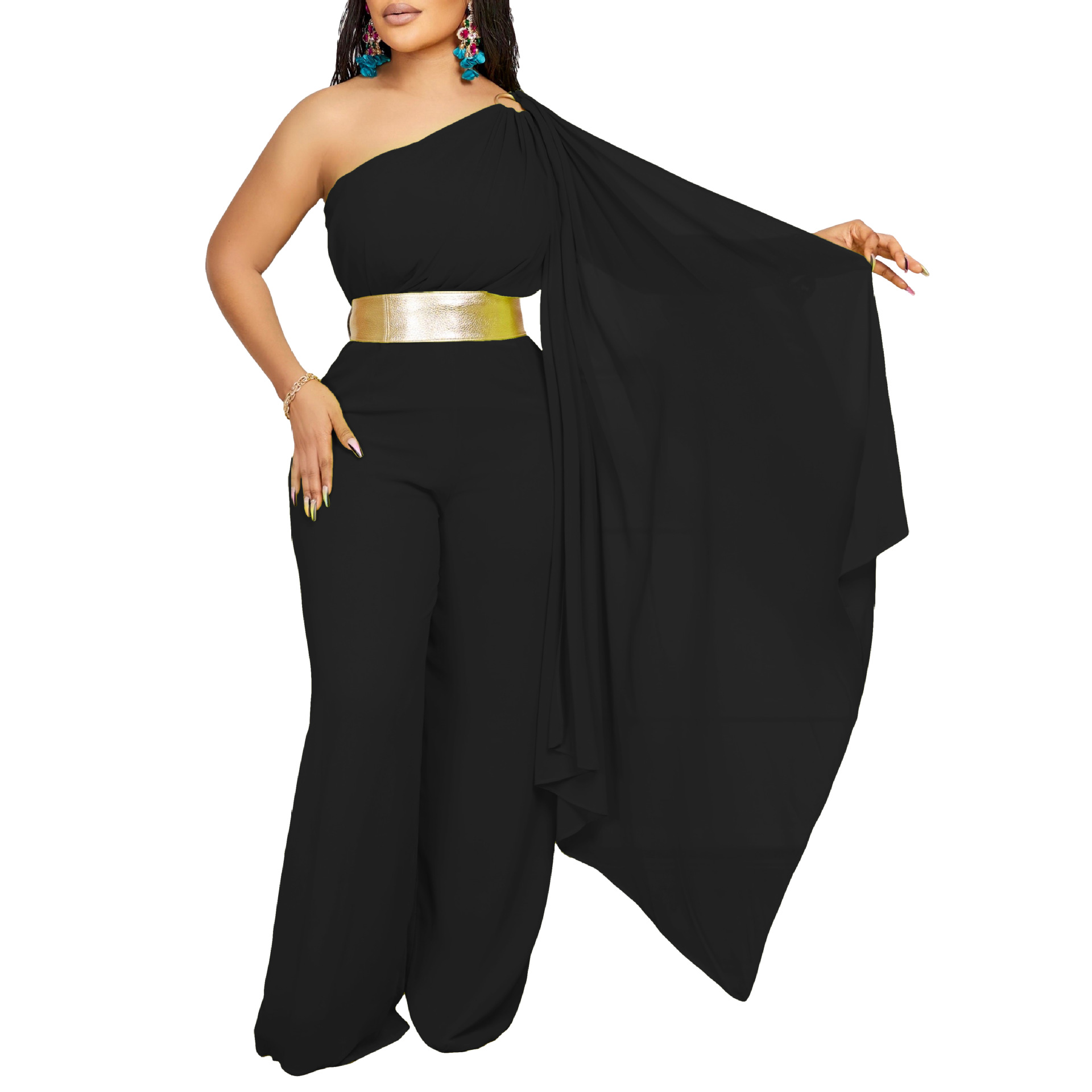 595g Weight Asymmetrical Sleeve Sleeve Length Full Length Pants Length Spandex, Polyester Fabric Type High Waist Waist Line Jumpsuits Pants Type Stretchy Elasticity Bodysuits Tops Type Holiday, Cocktail Party Occasion Slim Fit Type Solid Color Pattern Summer, Spring Season Women's Gender Sexy, Streetwear Style Women's Holiday Cocktail Party Bodysuits Sexy Streetwear Solid Color Full Length Jumpsuits 82