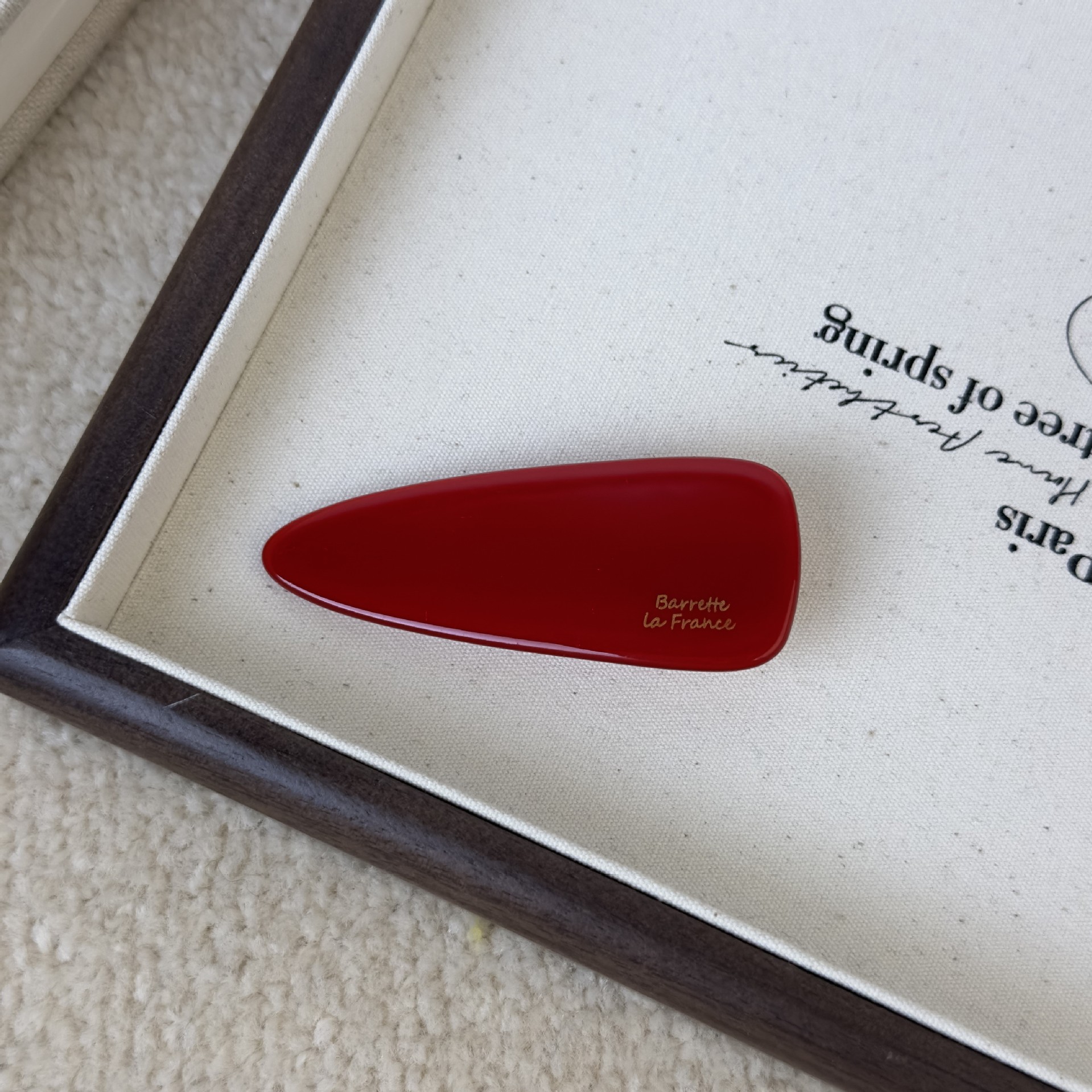 Korean style water drop gold standard acetate texture hairpin duckbill clip New style hair accessories simple wide triangle side bangs clip_voghion.com