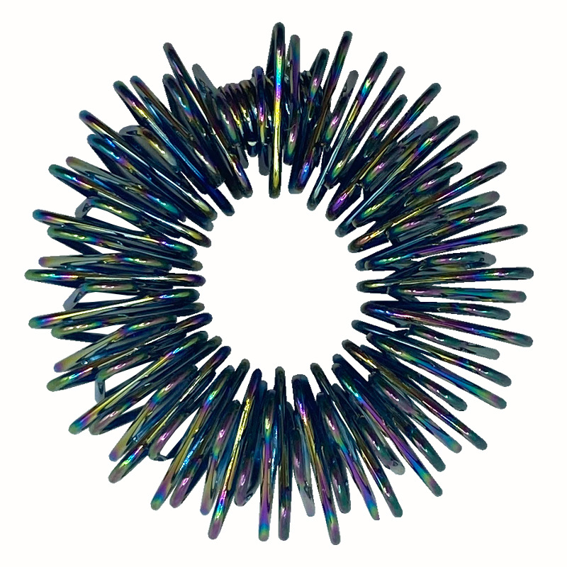 Mini anillo de masaje de dedo de descompresión de resorte anillo de masaje dedo masajeador multicolor mini anillo de resorte anillo de masaje juego de descompresión