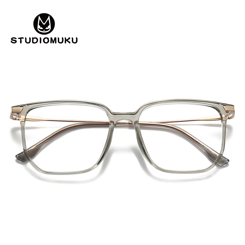 STUDIOMUKU madera fresco gafas redondas gafas de Marco oval diseño único gradiente marco gafas image 7