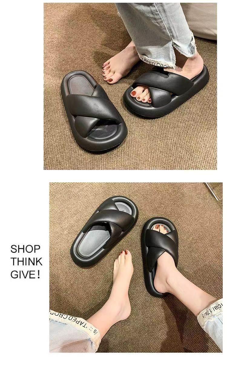Soft EVA Slide Sandals for Women Summer Indoor Outdoor Thick Sole Wide Fit Size 40-41 quality and texture