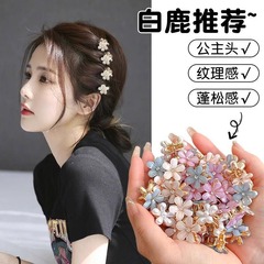 花の小さいつかみの女性の小さいサイズのサイドは髪を砕きます。