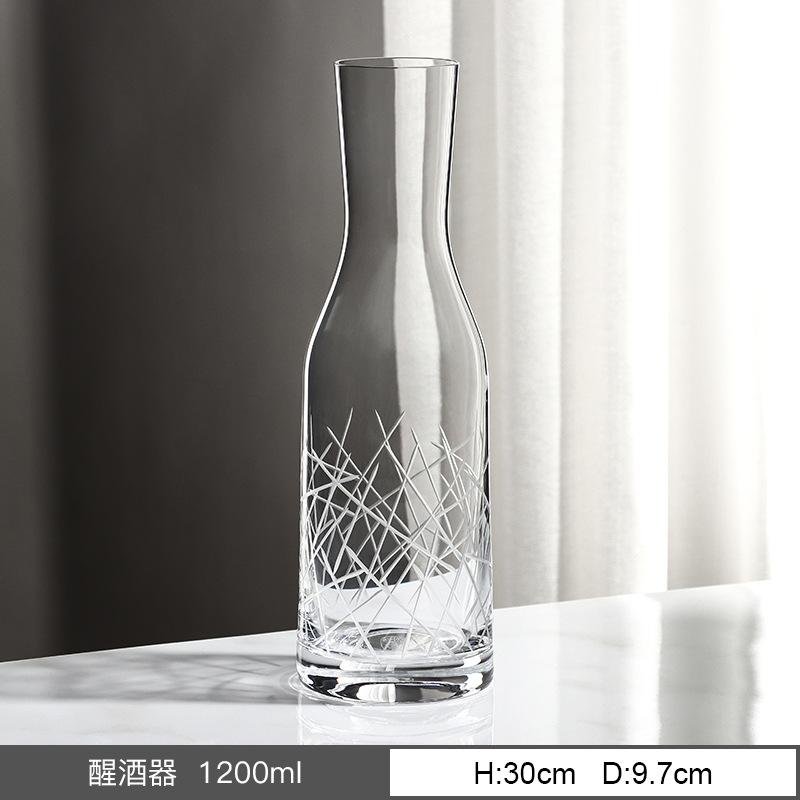 Taza de cristal sin plomo importada de la República Checa Edo cortado personalizado taza de vino tinto de brandy personalizada