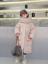 巴拉巴拉2025新款女童羽绒服中长款白鸭绒男宝洋气中小童安特踏步