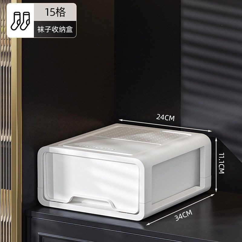 Caja de almacenamiento de ropa interior tipo cajón, ropa interior, armario doméstico, calcetines, armario de separación 3 - en - 1 y ropa laminada