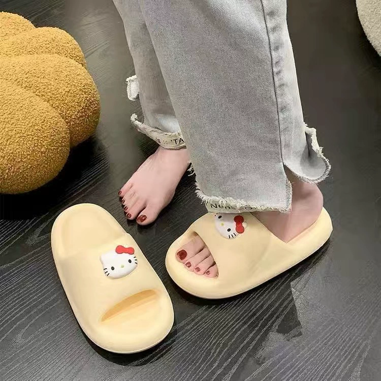EVA slide slippers, chubby platform, non‑slip indoor/outdoor, sizes 36–41