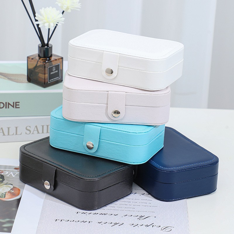 Caja de la joyería caja de almacenamiento 2022 portátil actualizado collar caja de pendientes anillo pendientes de la joyería broche caja