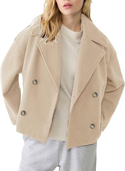 Wool-Blend Double-Breasted Coat – Women’s Oversized Lapel Jacket (Beige/Black/Camel/Navy/Olive/Burgundy, XS-3XL)_voghion.com