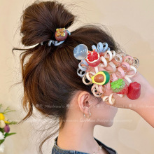 冰感夏日~韩系可爱水果电话线发圈女高端耐用无痕扎头绳2025新款