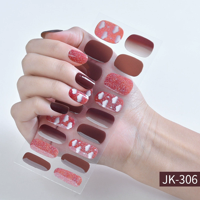 Набор для ногтей XT Gel с наклейками, искусственные ногти и лак для ногтей