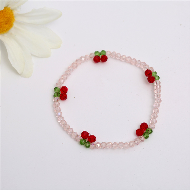 F002 粉色樱桃手链 2022.08.21.