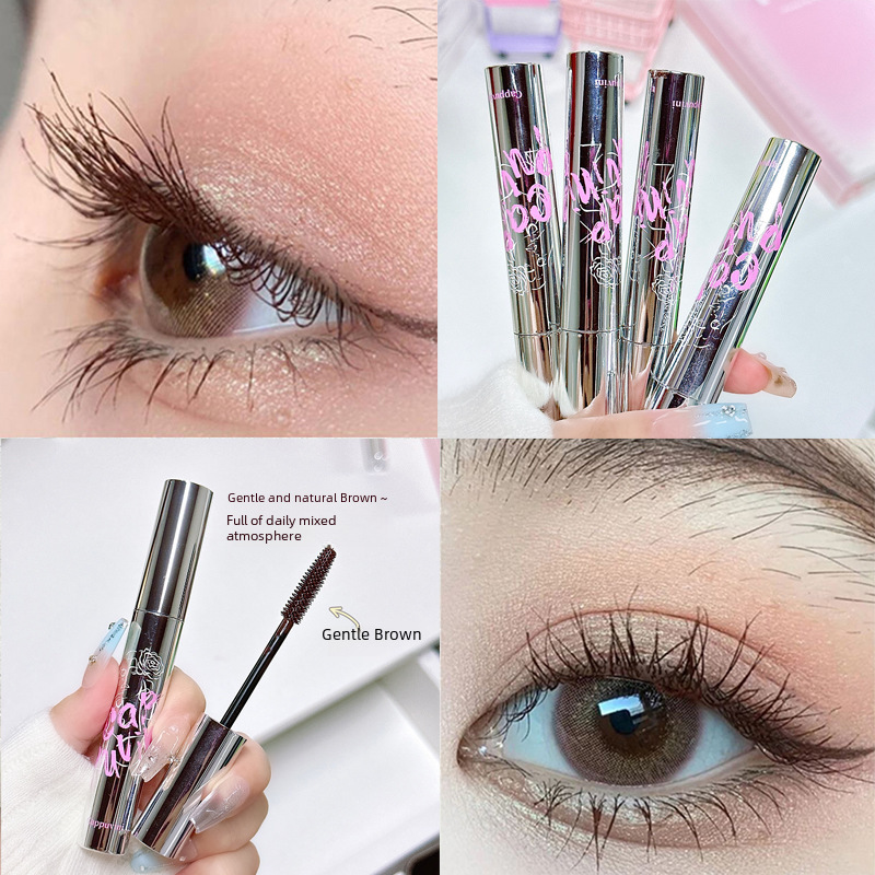 Three dimensional lengthening curling long mascara