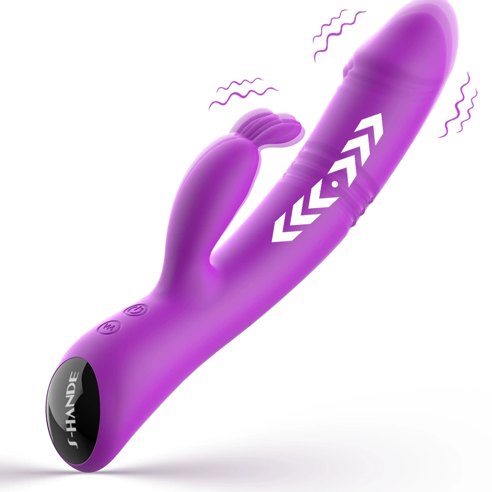 Telescopic Heated Vibrator, Strong Vibration, Telescopic & Heating Function, Multiple Colors