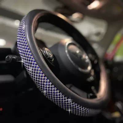 Steering wheel cover — seasons universal handle cover wholesale - royal-blue-steering-wheel-cover-38cm
