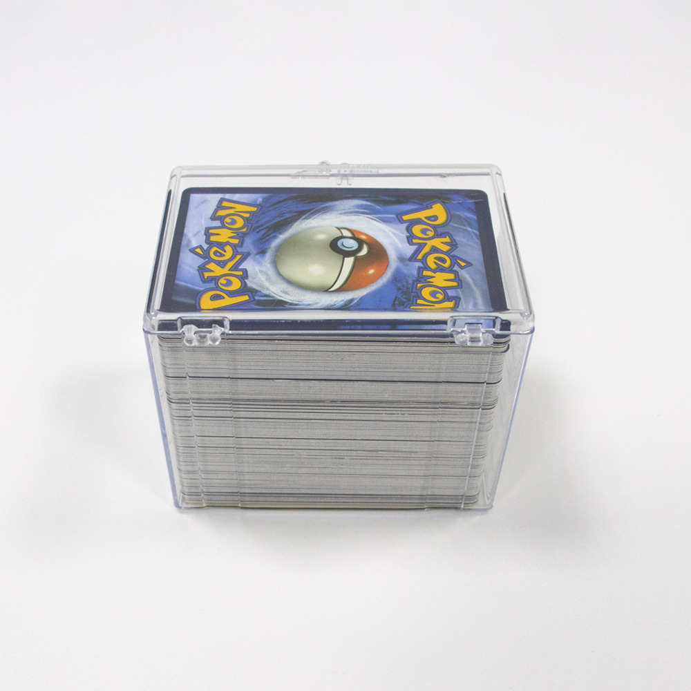 Caja de tarjeta transparente 35PT caja de tarjeta de bisagra Ultraman Bao Ke Meng MTG juego rey caja de tarjeta al por mayor