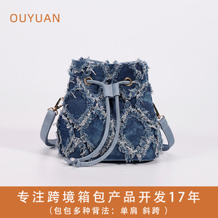 (Cross-border trading), denim summer universal shoulder bag, high-end