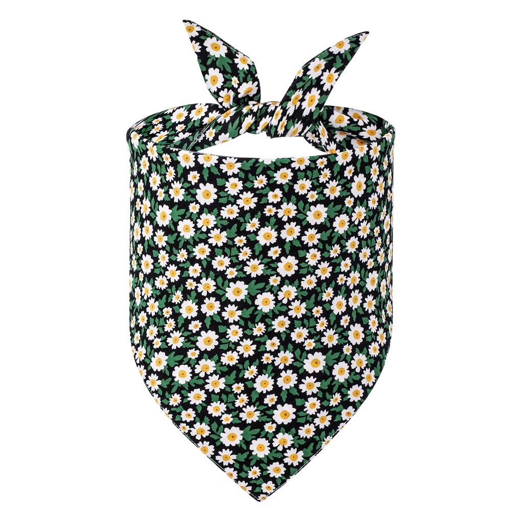 Fabricante exclusivo transfronterizo en stock algodón mascota saliva toalla perro bufanda mascota triángulo toalla perro bufanda