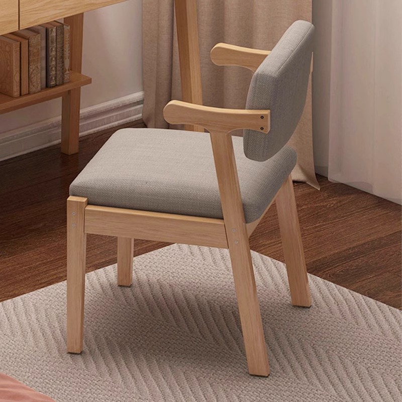 Silla de comedor de madera maciza silla de escritorio doméstico simple taburetes de dormitorio ocio silla de oficina silla de computadora de estudio respaldo