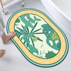 軟硅藻泥吸水地墊衛生間門口墊子速干浴室防滑墊腳墊衛浴廁所地毯