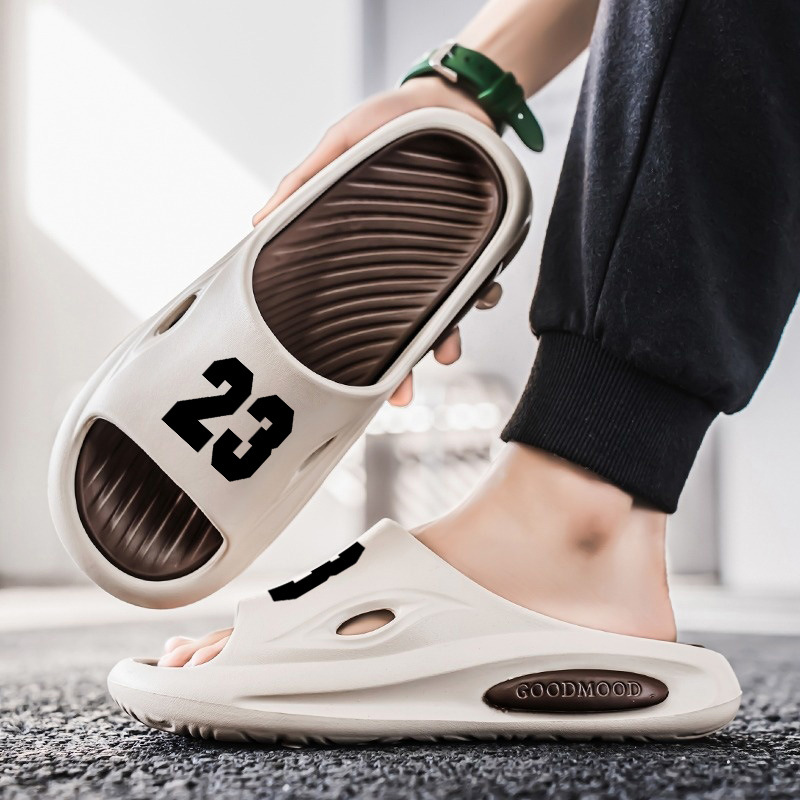 Zapatillas transfronterizas de gran tamaño para hombres 2025 chanclas de verano, zapatillas de playa, sandalias y zapatillas de suela gruesa al aire libre