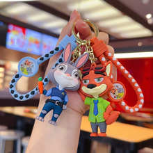 疯狂动物城2钥匙扣兔子警官朱迪狐尼克动漫周边情侣汽车书包挂件