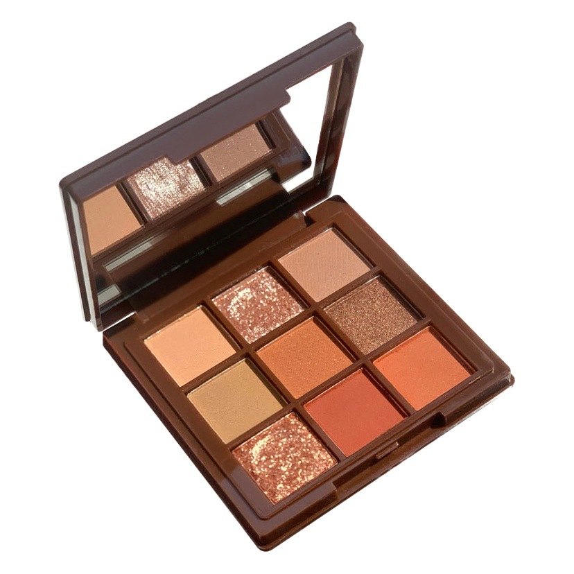 Tatibeauty Velvet Eye Shadow Palette Ins Affordable Pearlescent Earth Color Nine-Color Eye Shadow Gold Foil Chocolate
