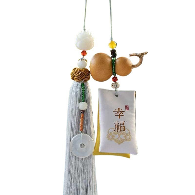 New Style Fulu Gourd Creative Car Interior Hanging Decoration for Men and Women, Sachet Lucky Bag, Peace Rearview Mirror Hanging Decoration, One-Piece Drop Shipping