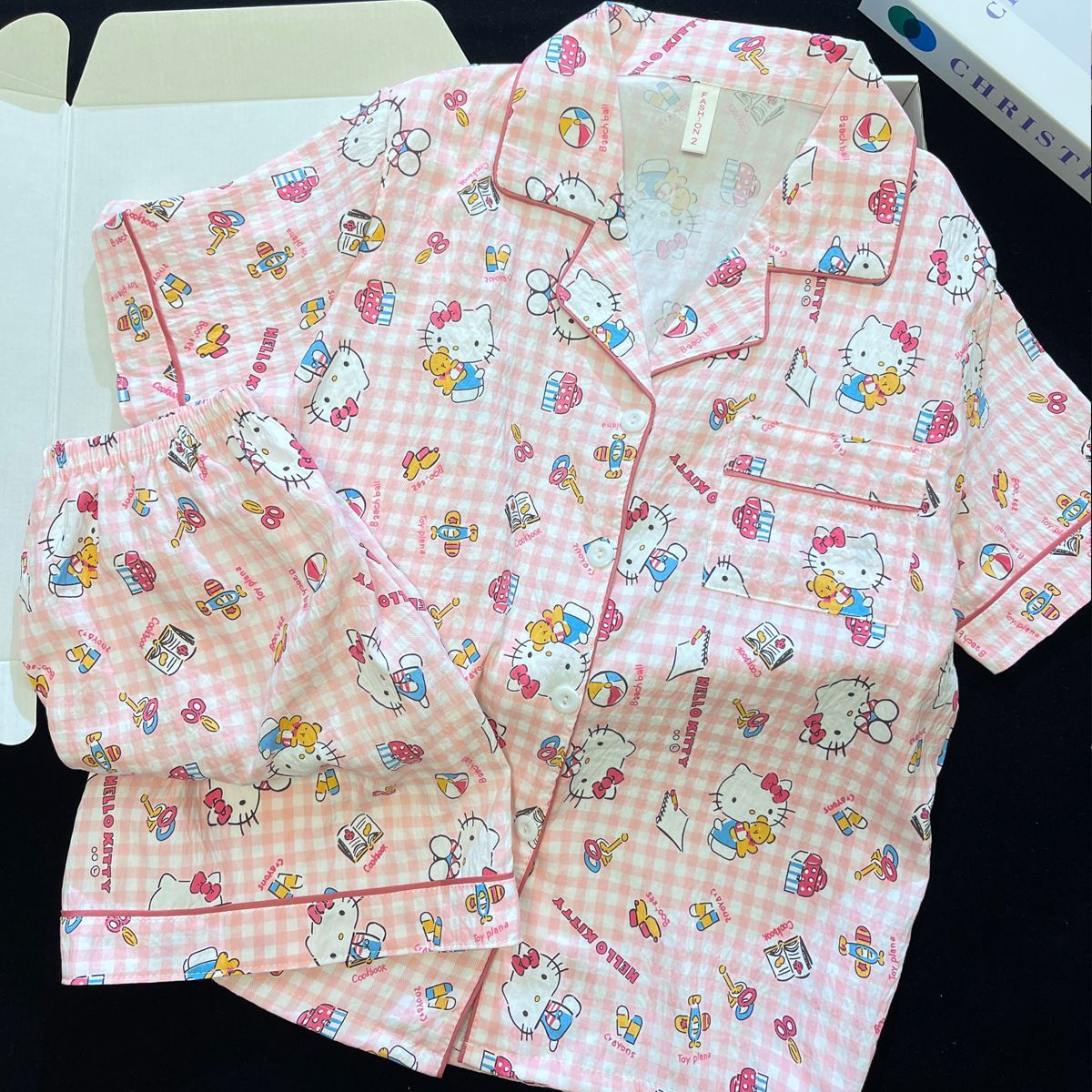 Vietnam transfronterizo al por mayor nube de algodón lindo oso pijamas verano mujeres pantalones cortos de manga corta cardigan casual dibujos animados servicio a domicilio