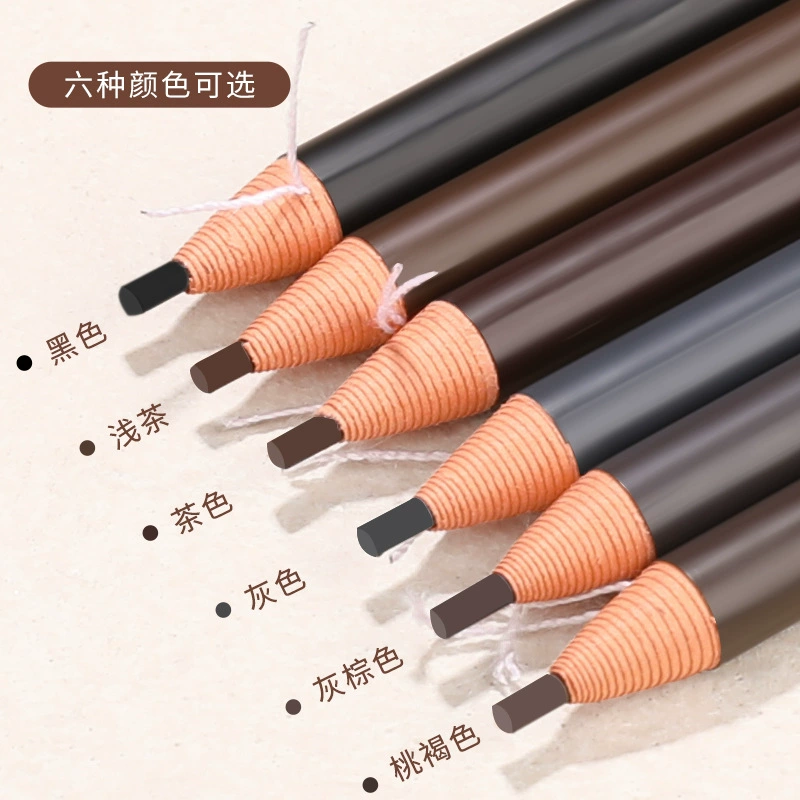 Хэнь сы Eyebrow pencil with cord, новая коллекция, длительный эффект, натуральная и постоянная формула, не смазывается, для начинающих