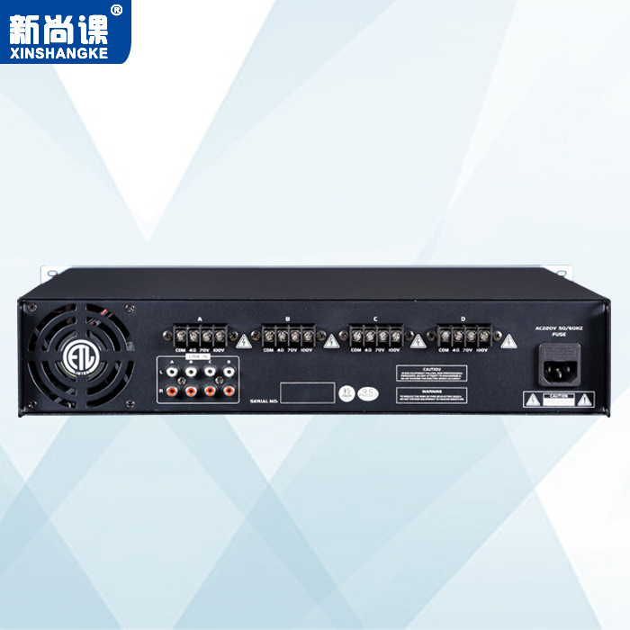 Sistema de radiodifusión pública de cuatro canales puro postgrado sin correo libre de música de fondo de radiodifusión del campus amplificador de potencia de alta potencia de voltaje constante