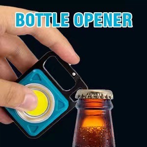 Llavero luz multicolor camping luz multifuncional al aire libre camping portátil coche luz de emergencia succión magnética plegable luz de trabajo