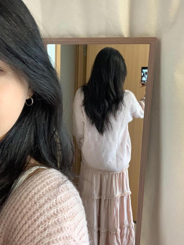 韩系长袖针织开衫女早秋季费尔岛软糯毛衣修身显瘦慵懒风外套上衣|undefined