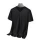 Modal Ice Silk Short-sleeved T-shirt Men's Summer Thin V-neck Pure Black Solid Color New Quick-drying Half-sleeved T-shirt