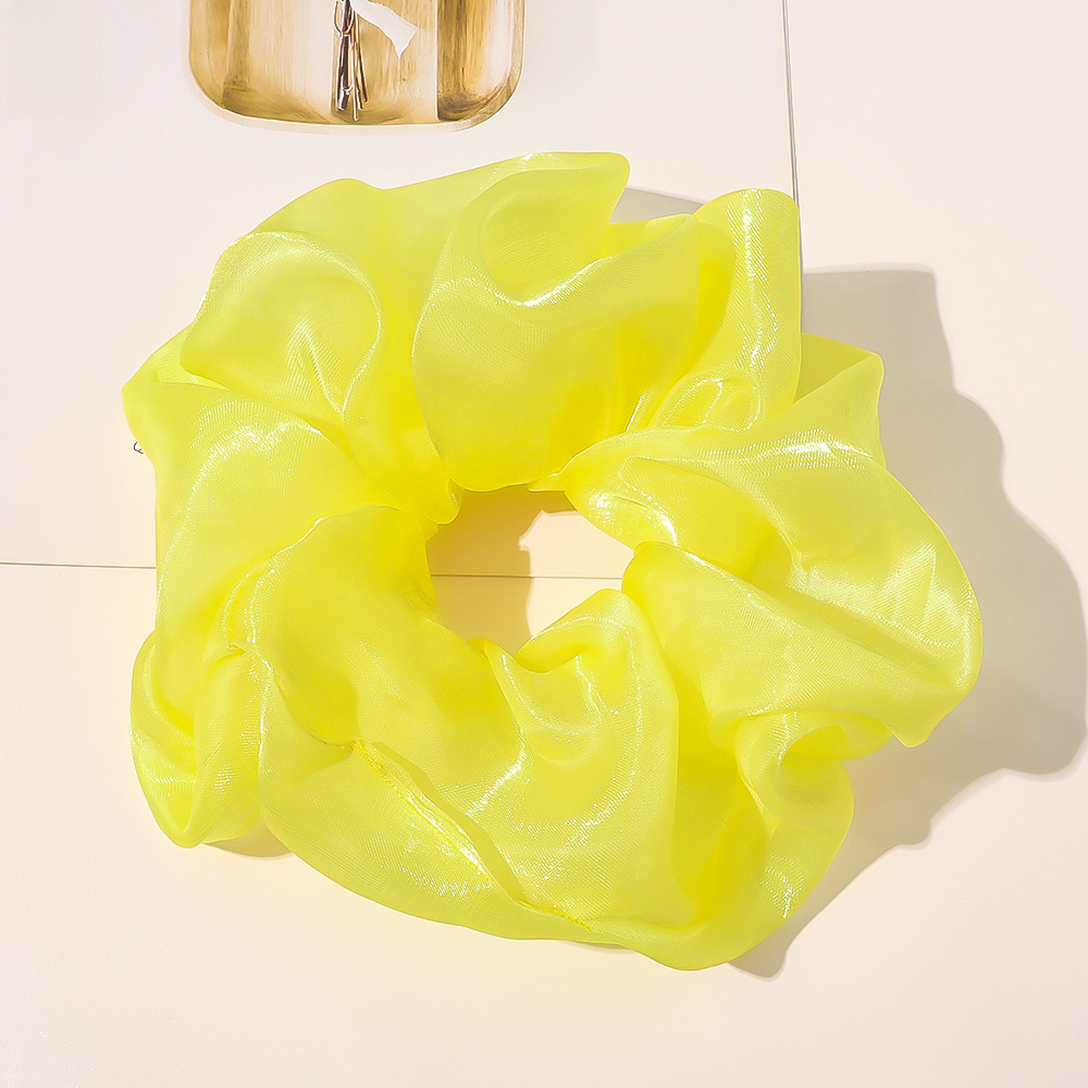 Qiyue super grande filato di seta brillante intestino crasso anello per capelli piccolo fresco corda per la testa organza cravatta per capelli anello per intestino crasso corda per capelli all'ingrosso_voghion.com