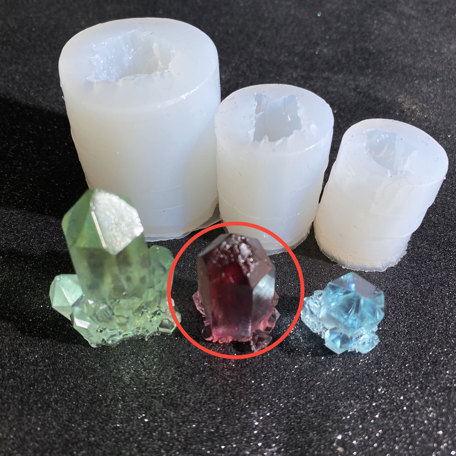 Artificial cristal natural racimo original piedra decoración cristal epoxi cristal racimo iceberg cristal epoxi molde de silicona