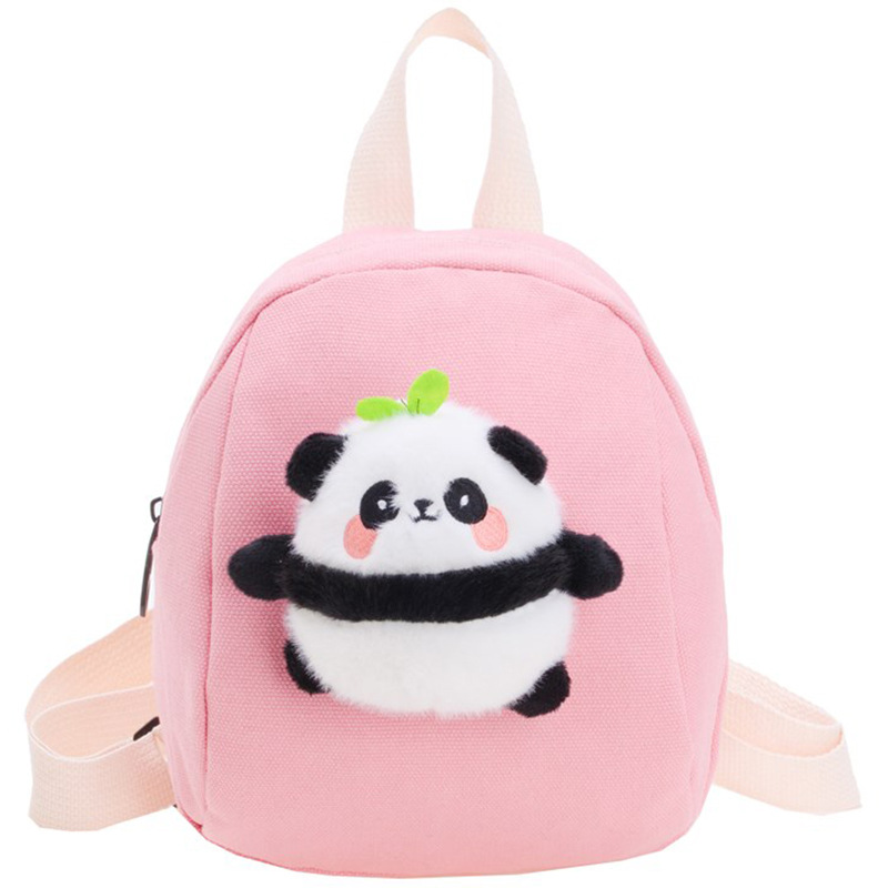 Cute bolso de niña, caricatura, mini panda, mochila infantil, mochila de jardín de infantes, mochila de clase pequeña