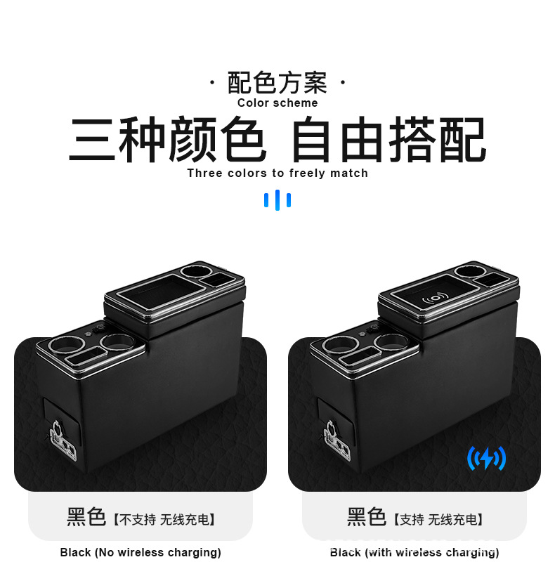 Suitable for Toyota Noah/Voxy60.70.80 Series Central Control Armrest Box Modification Hand Pillow Storage Box Accessories