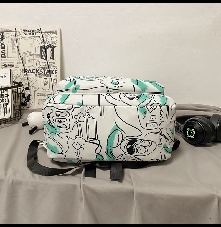 New Korean Graffiti Printing Large-capacity Schoolbag Wholesale Nihaojewelry display picture 3