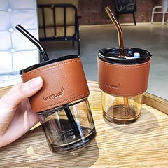 Insネット赤竹節カップストローコーヒーカップ携帯ギフトカップ