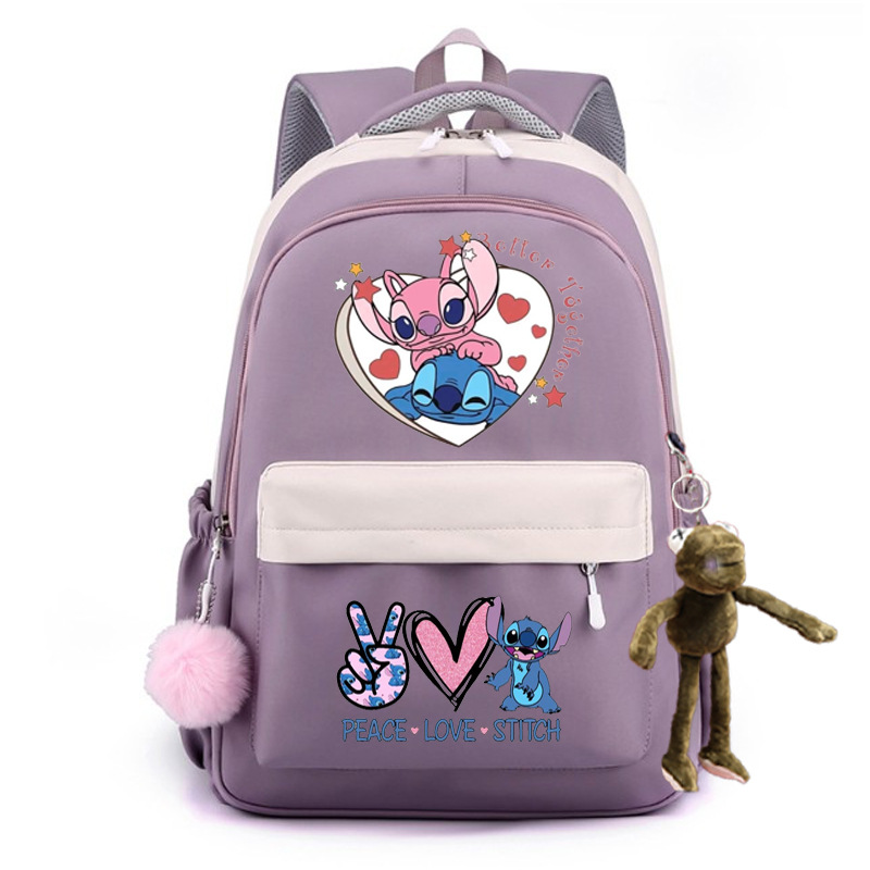 2024 encantador patrón de dibujos animados Stevie / Boy mochila escolar mochila de moda casual para hombres y mujeres